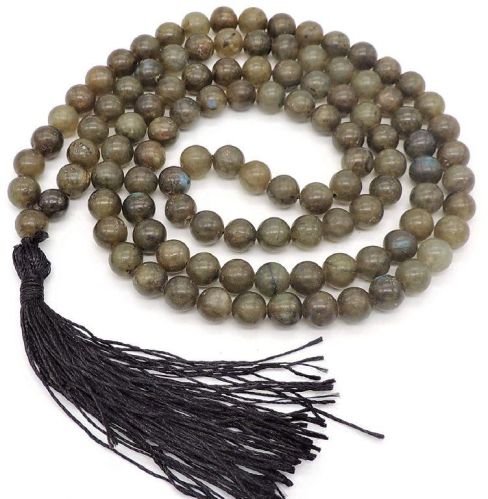 Polished Labradorite Beads Mala, Feature : High Strength, Long Lasting, Quality Tested