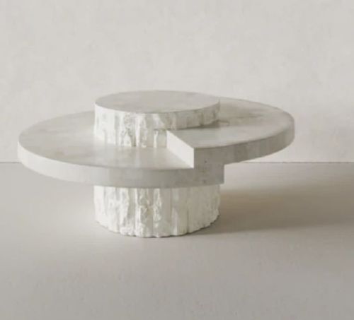 Rectangular Marble Coffee Table, For Garden, Home, Hotel, Restaurant, Style : Modern