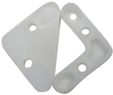 HDPE Glass Corner Protector, Color : White