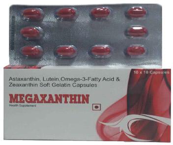 Omega-3 Fatty Acids Lutein and Combination Capsule