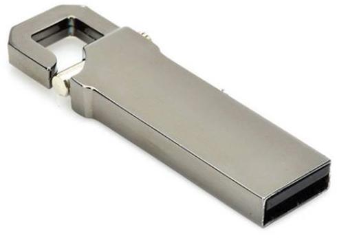 SanDisk Metal Hook Pen Drive, Color : Silver