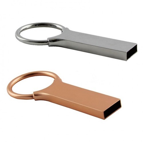 Panazone Corporate Metal Ring Pen Drive, Color : Silver, Bronze