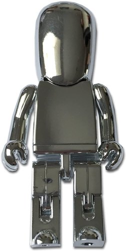 Metal Robot Shape Pen Drive, Color : Silver