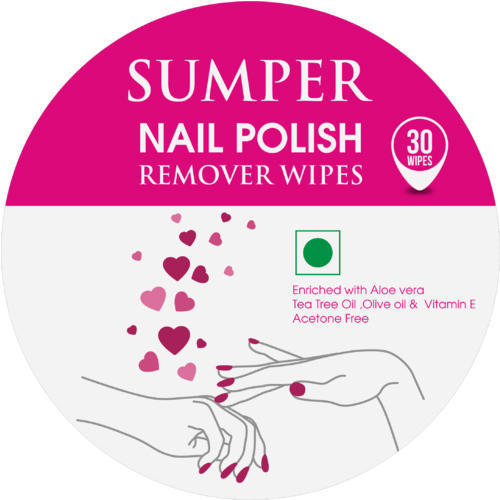 Sumper Nail Polish Remover Wipes