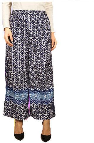 Printed Ladies Cotton Palazzo, Size : S-M-L-XL
