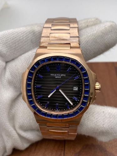 Patek Philippe Nautilus Blue Emerald Swiss Automatic Watch