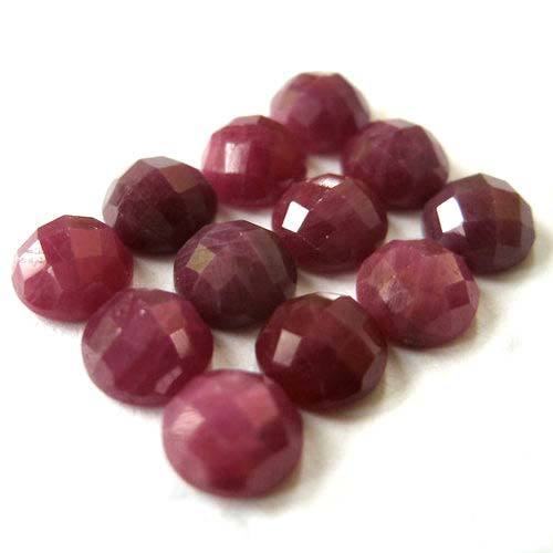 Polished Ruby Gemstone Beads, For Garments Decoration, Jewelry, Pattern : Plain