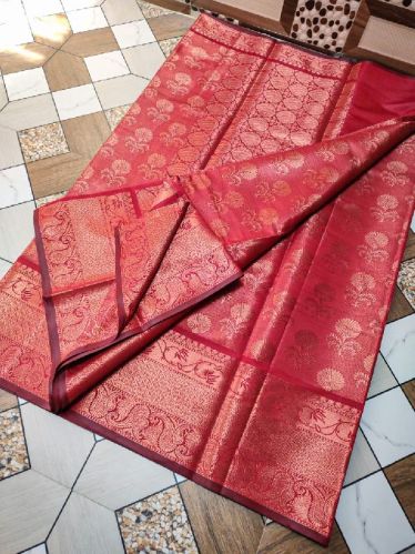 Banarsi Semi Silk Soft Saree, For Dry Cleaning, Technics : Hand Made