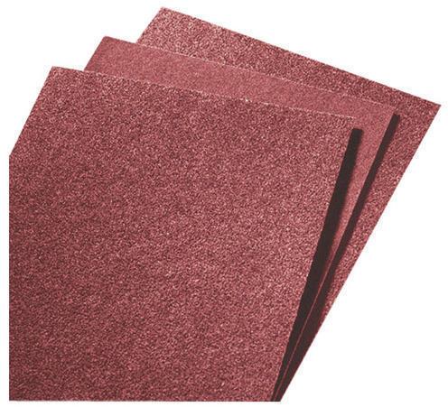 Rectangular Aluminum Oxide Emery Sheets, For Deburring, Paint Removal, Color : Brown