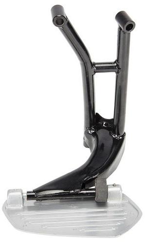 Stainless Steel Activa Footrest, Color : Black