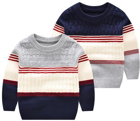 Wool Kids Sweater, Neck Style : Round Neck