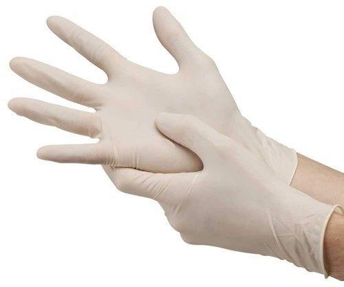 Latex Examination Gloves, Color : White