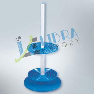 Holymen Round PVC Rotary Pipette Stand, For Packing Wall Putty, Pattern : Plain