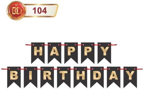 Paper Happy Birthday Foil Banner, Color : Multicolor