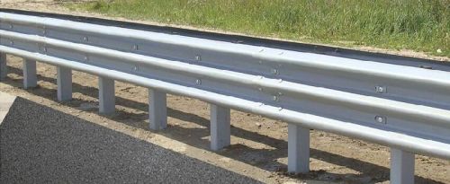 Metal Beam Crash Barrier, Color : Grey