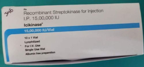 LCIKINASE Recombinant Streptokinase Injection, Packaging Type : 10x1 Vial