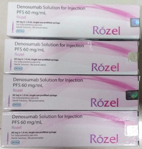 Rozel Denosumab Solution Injection, For Hospital, Packaging Type : Box