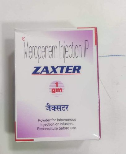 Zaxter Meropenem IP Injection, Packaging Type : Box