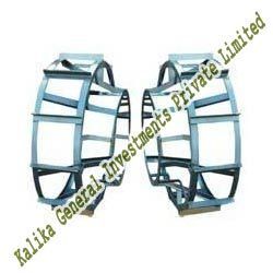 Round Metal Coated Tractor Cage Wheel, For Agriculture, Size : Standard