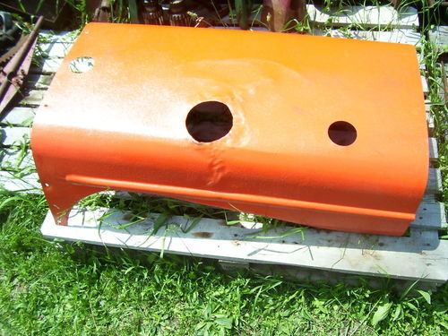 Stainless Steel Plain Tractor Hood, Color : Orange