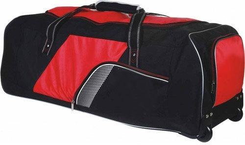 Fusion House Polyester Wheeled Travel Bag, Color : Red Black
