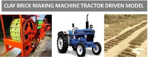 Tractor Operated Clay Brick Making Machine