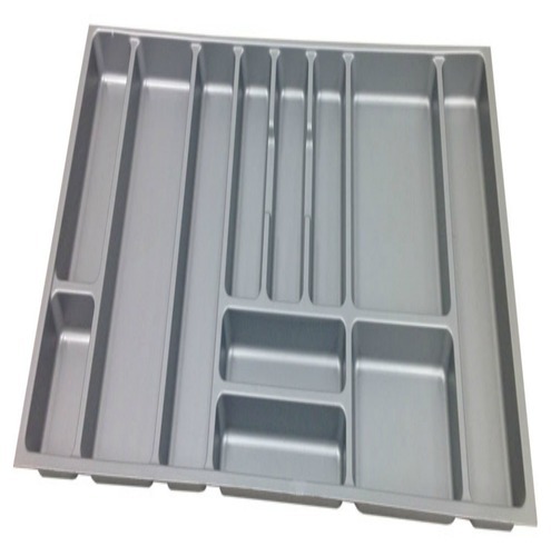 Insulink Packaging Plastic Cutlery Tray, Color : Gray