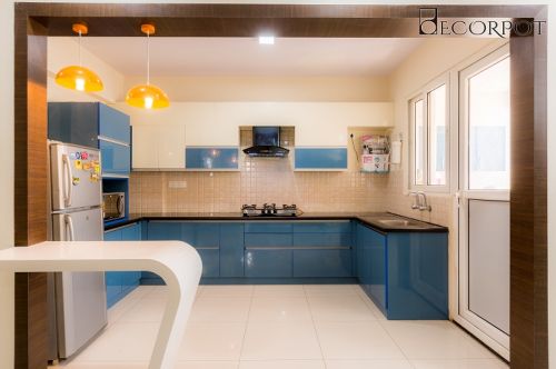 U Shaped Modular Kitchen