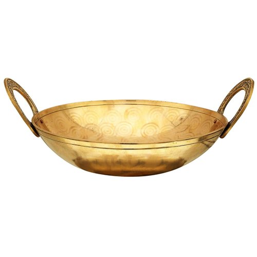 Polished Brass Kadhai, For YES, Feature : Good Quality, Best Design