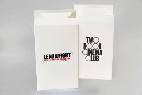 Printed Paper Promotional Popcorn Box, Color : White