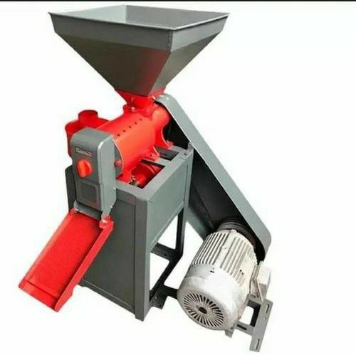 Polished Cast Iron Electric Semi Automatic 6N70 Mini Rice Mill, For Agriculture, Voltage : 440V