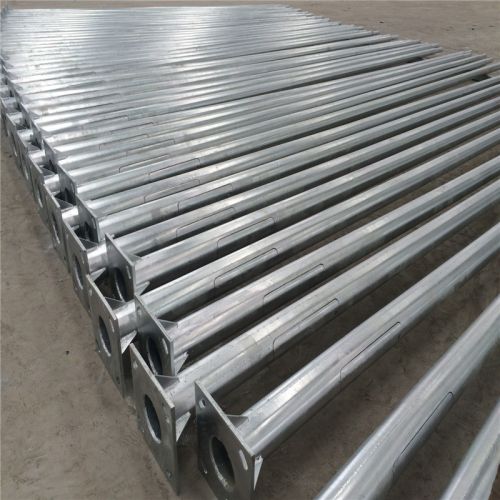 Polished Galvanized Iron GI Conical Pole, For Cosntructional, Industrial, Length : 3-12 Meter