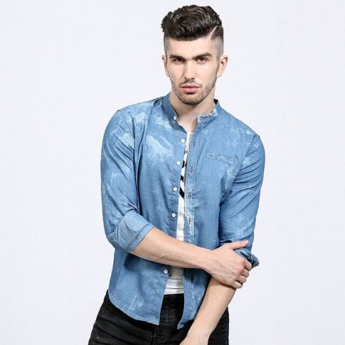 Mens Denim Shirts, Size : L, XL, XXL