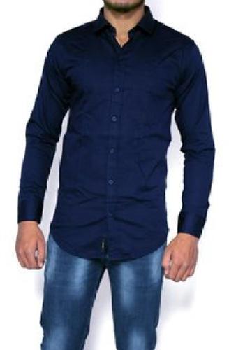 Plain Cotton Mens Full Sleeve Shirts, Size : Multisize