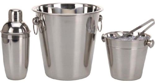 Polished Stainless Steel Bar Set, For Home Decor, Hotel, Feature : Fine Finishing