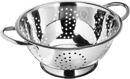 Steel Polished Deep Colander, For Home, Hotel, Kitchen