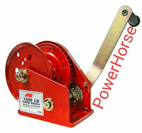 Power Horse Mild Steel Hand Winch, Capacity : 2600 Lbs