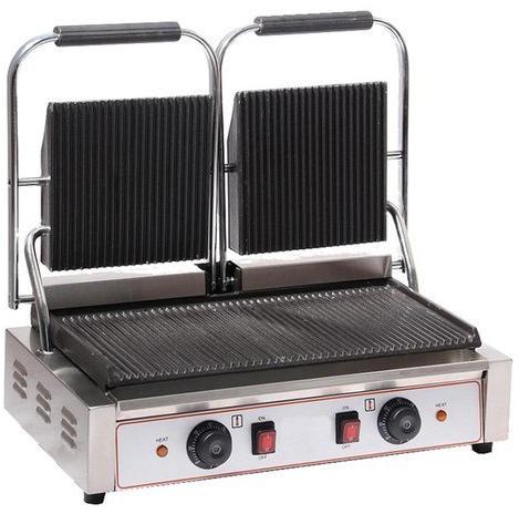 Stainless Steel Double Sandwich Griller, For Industrial Use, Water Heating, Certification : CE Certified