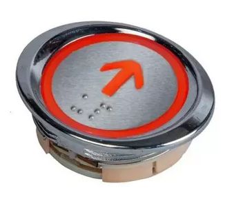 MAS Oval Elevator Push Button, Color : Silver