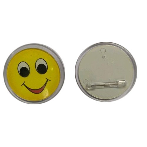 DBC Acrylic Smiley Badges, Shape : Round