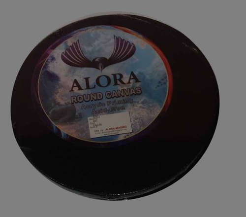 Alora Stretched Canvas, Shape : Round