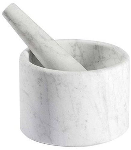 Marble Mortar Pestle, For Kitchen Utensils, Hardness : 0-3mohs
