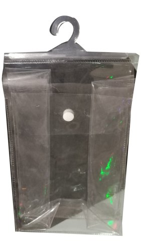 Plain Button PVC Hanger Bag