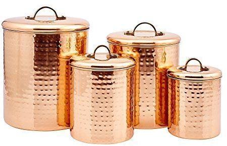 Round Copper Storage Container, For Kitchen, Feature : Good Quality, High Strength