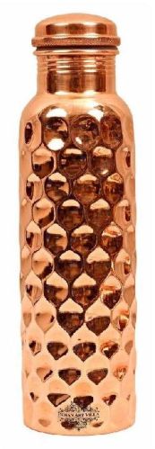 Hammered Copper Bottle, Cap Type : Screw