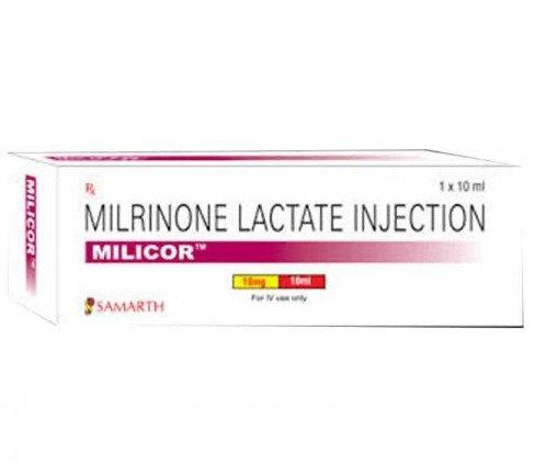 Milicor Milrinone Lactate Injection, Packaging Size : 1 X 10 Ml
