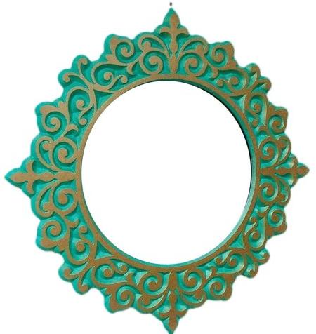 TBE Designs  Wooden Mirror Frame, Size : 18 Inch Diameter