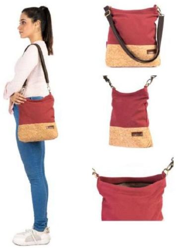 Ladies Brick Red Crossbody Bag, Technics : Machine Made