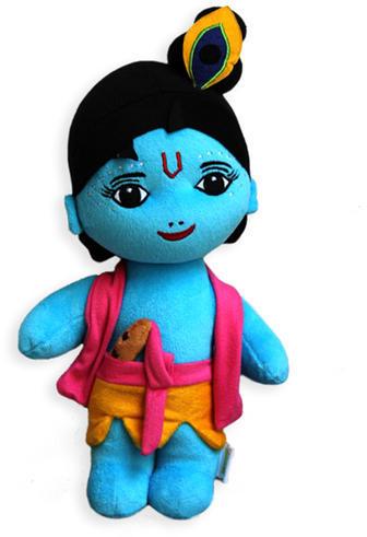 Sakhyam Plush Krishna Soft Toy, Color : Blue