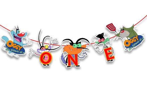 Seyal Card Stock 250 GSM Oggy & Cockroaches One Banner